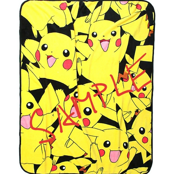Pikachu plush blanket throw 46X64 - Picture 2 of 3